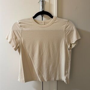 lululemon athletica Short-Sleeve Crew in Cream